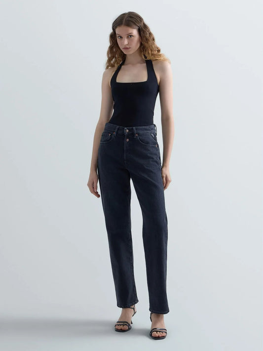 Top scollo americano nero Replay