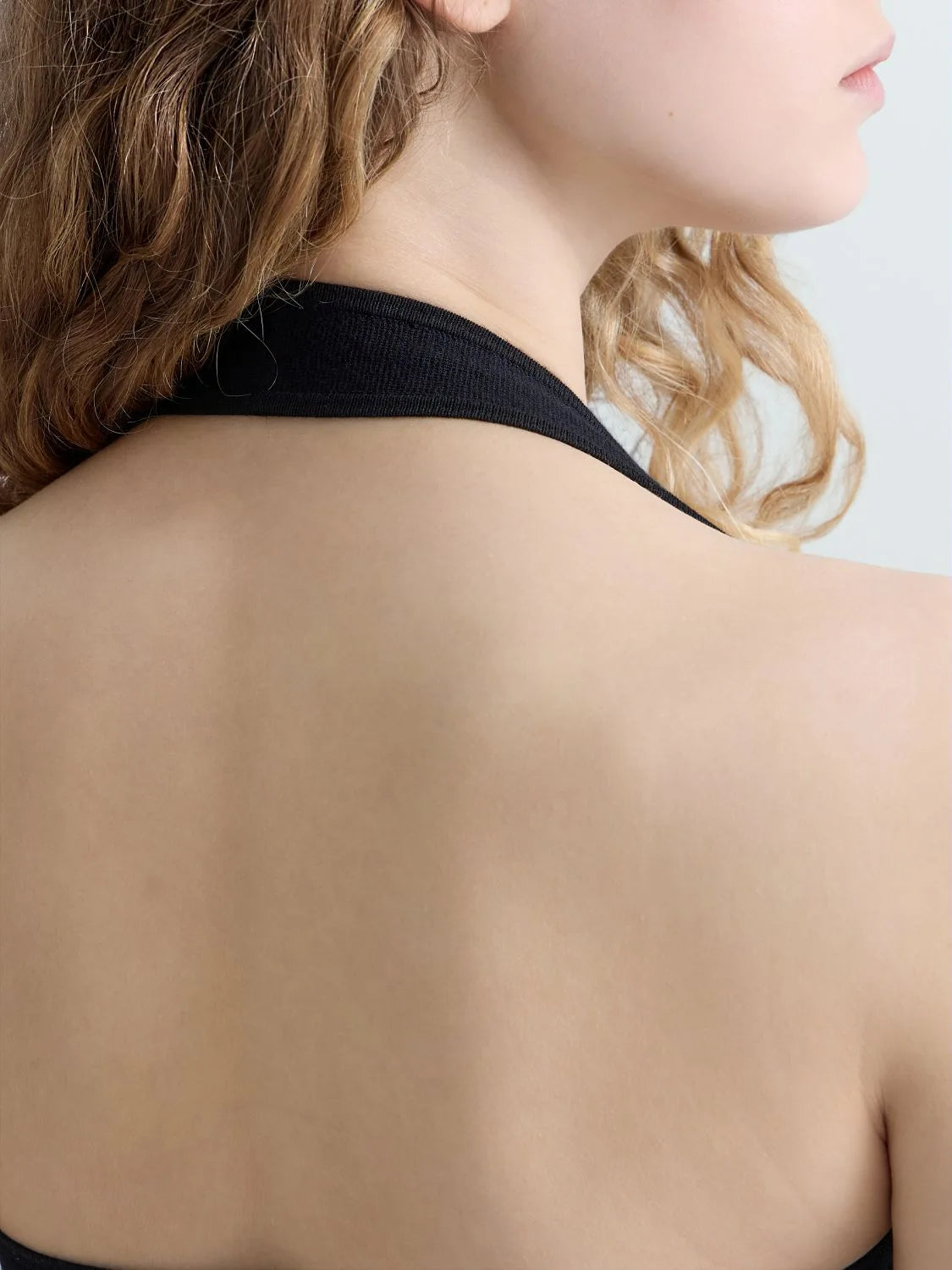 Top scollo americano nero Replay