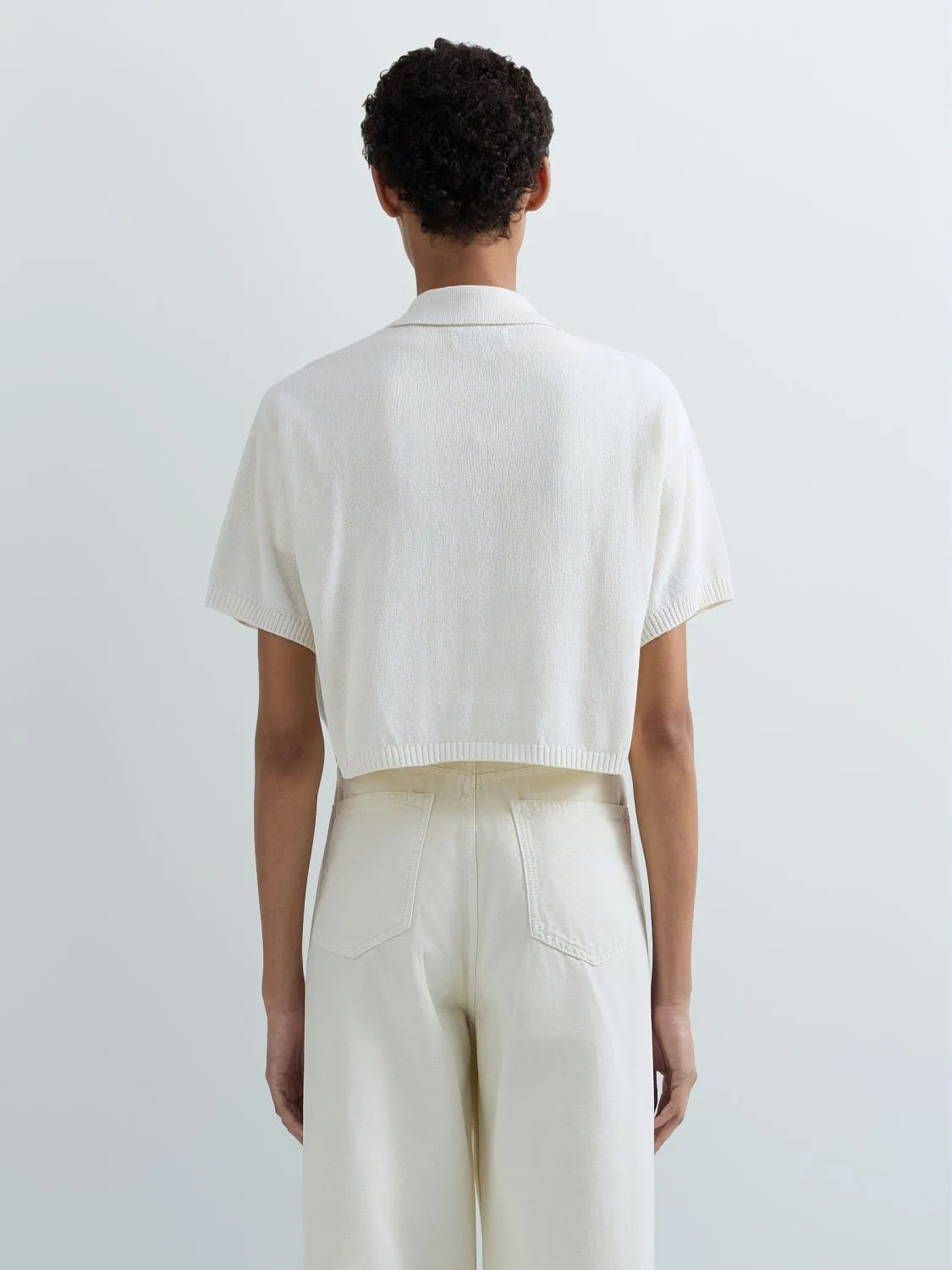 Polo cropped bianca Replay
