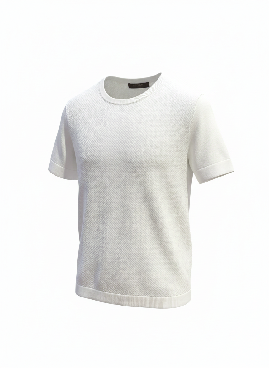 T-shirt Giro brick bianca