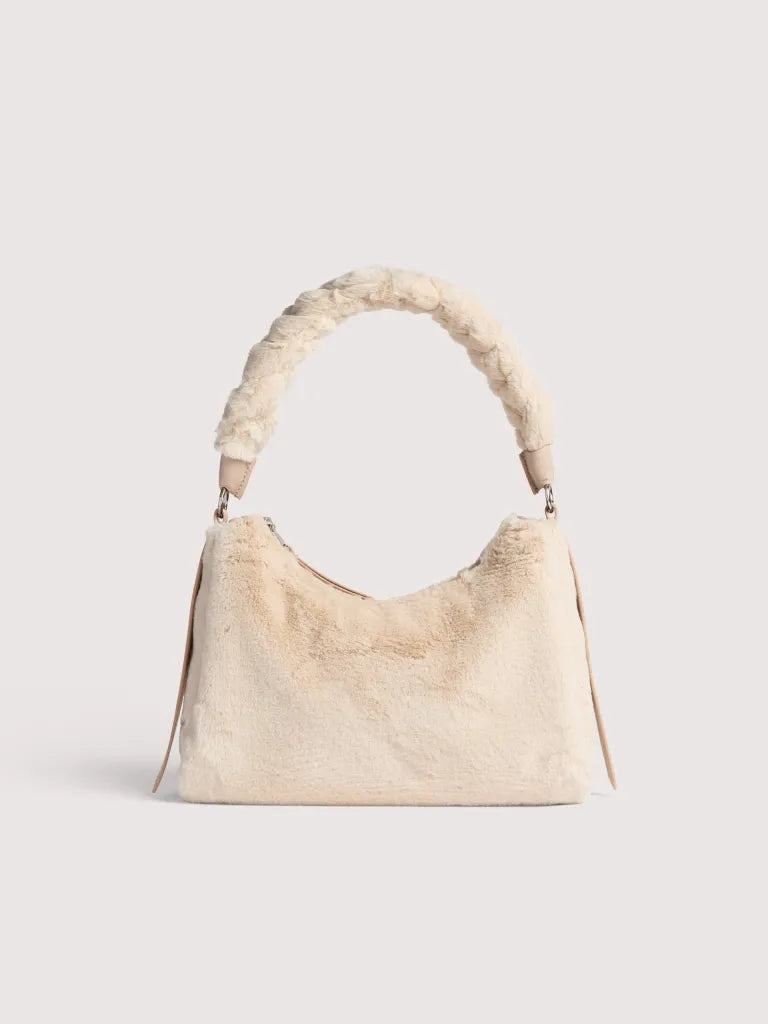 Borsa Boheme eco fur panna Coccinelle