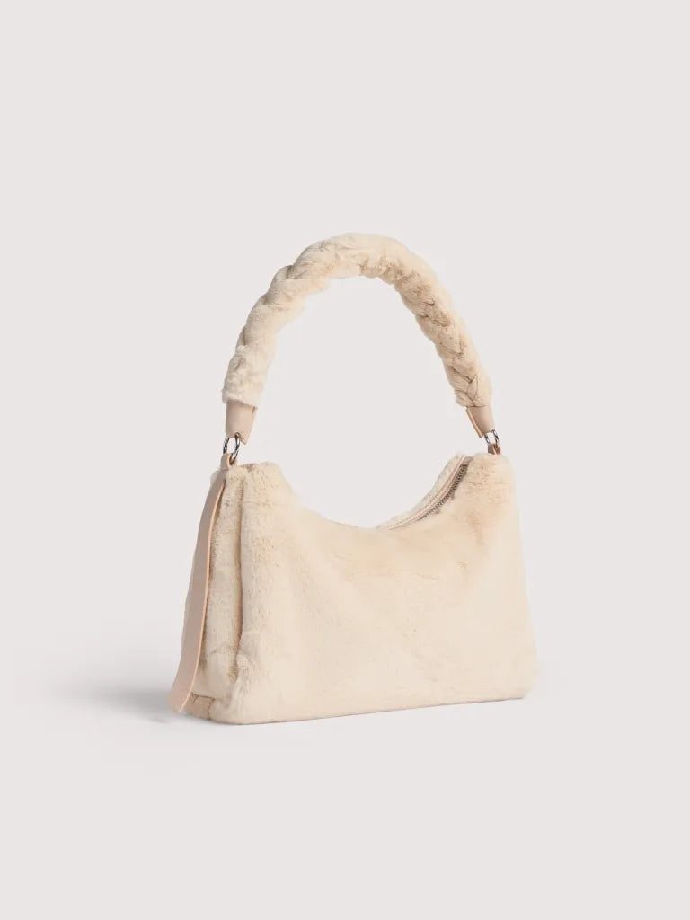 Borsa Boheme eco fur panna Coccinelle