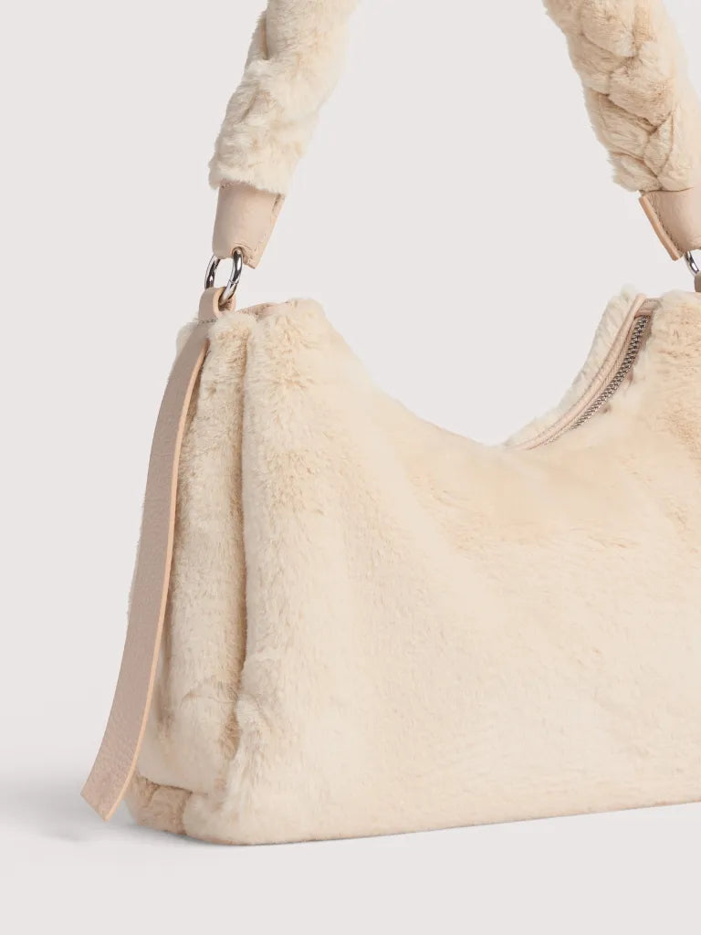 Borsa Boheme eco fur panna Coccinelle