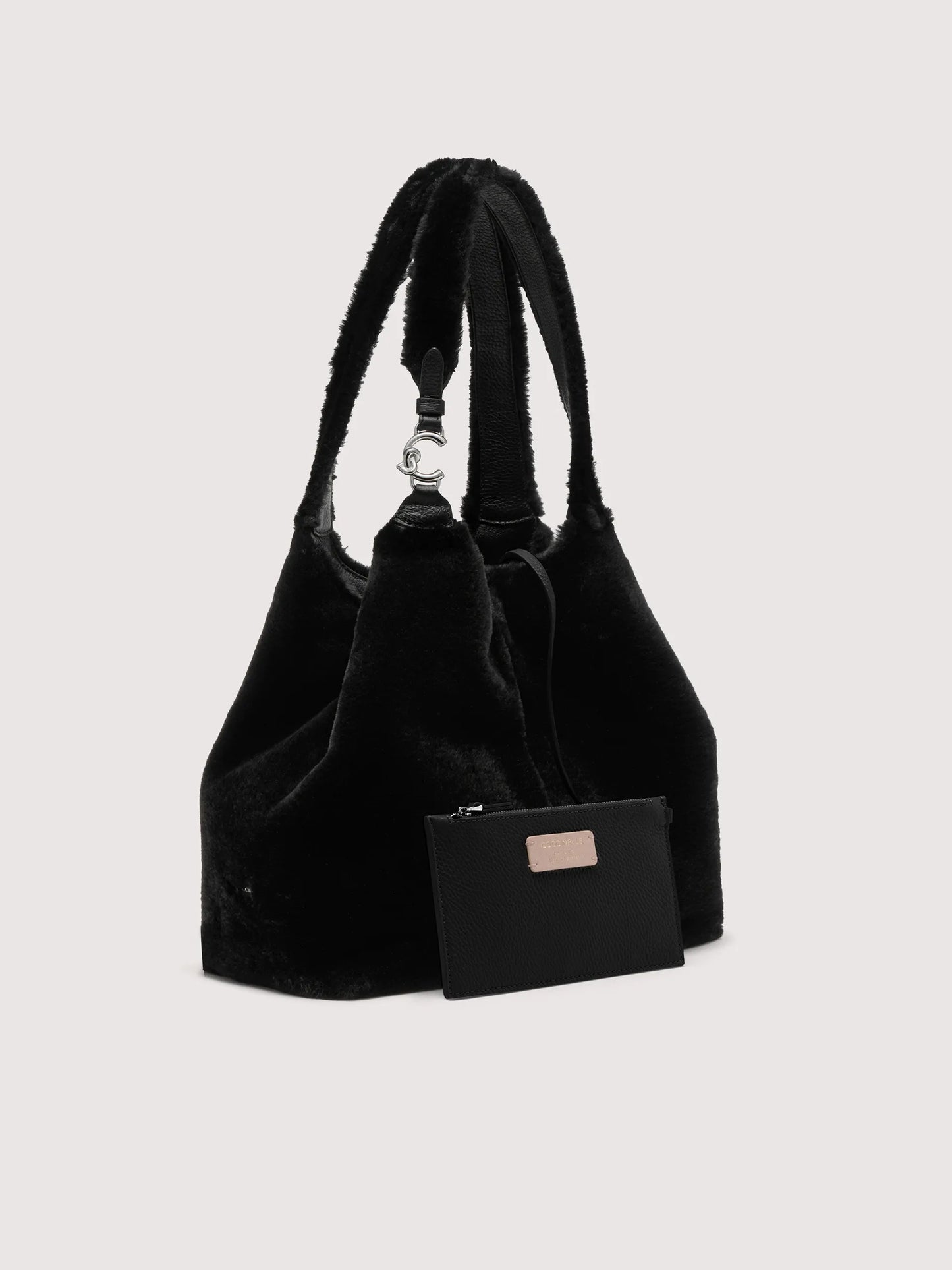 Borsa c-easy syn. fur nero Coccinelle