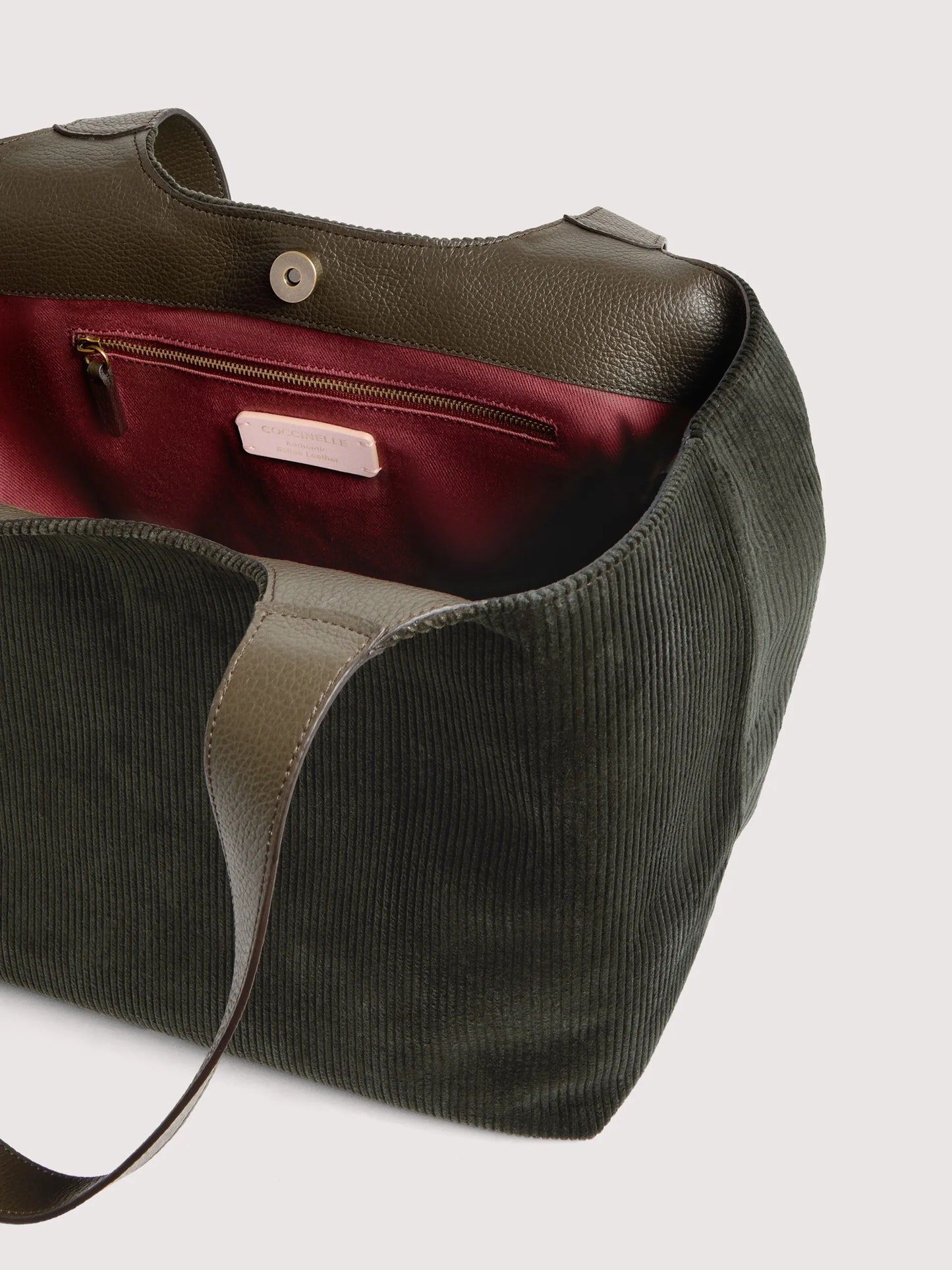 Borsa c-easy velluto fango Coccinelle