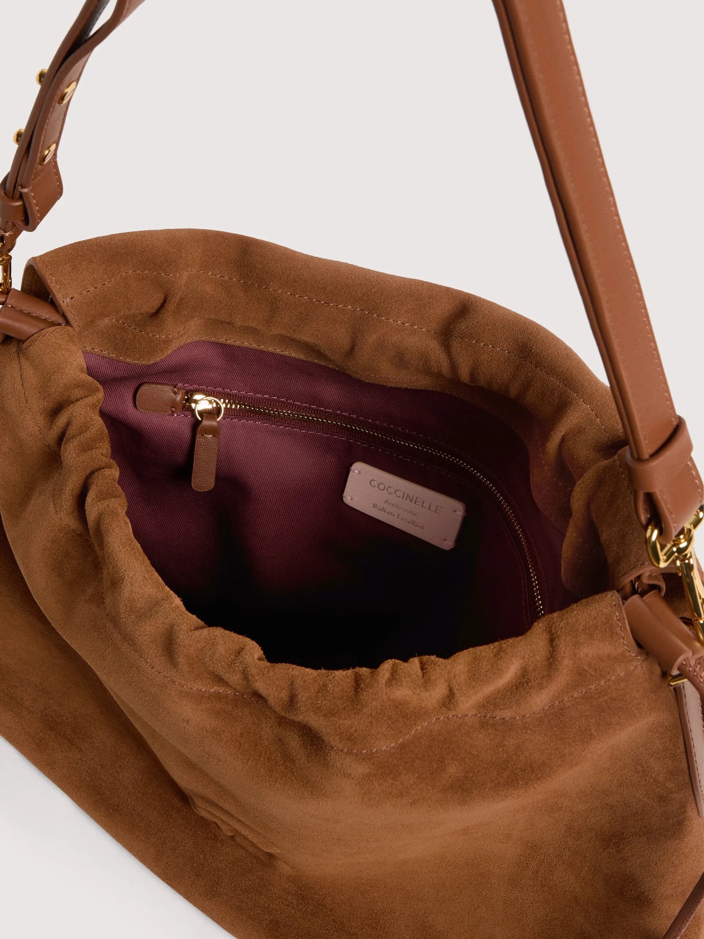 Borsa Lidia suede cognac Coccinelle