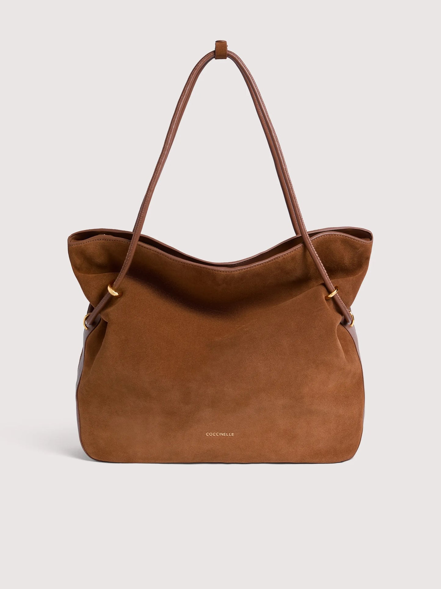Shopper Lizzie suede cognac Coccinelle