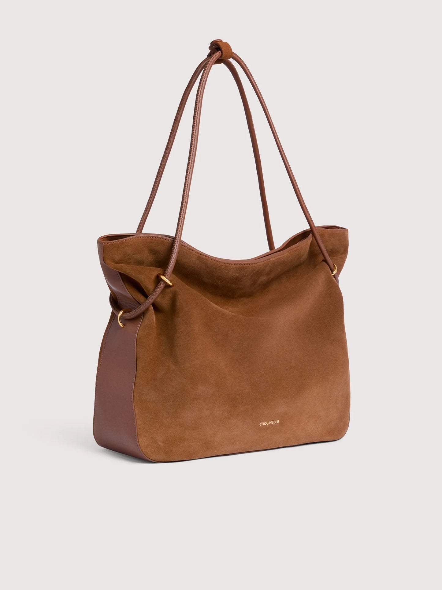 Shopper Lizzie suede cognac Coccinelle