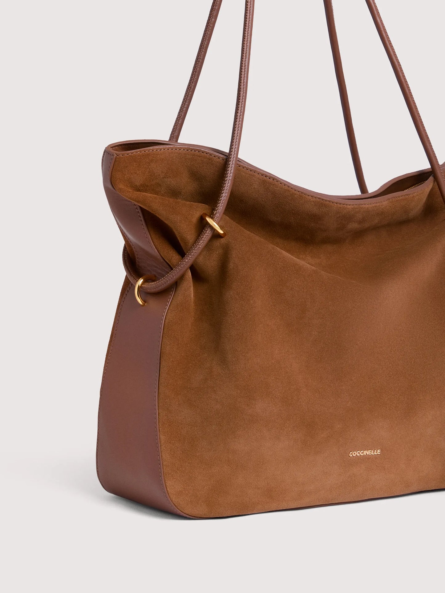 Shopper Lizzie suede cognac Coccinelle
