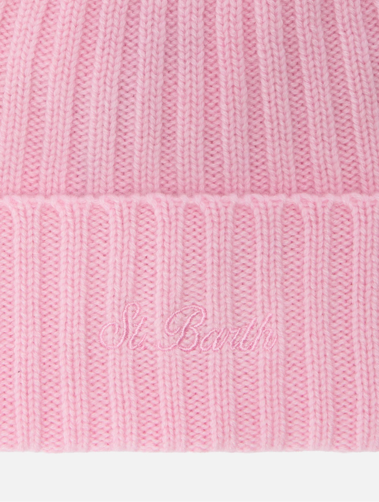 Berretto cashmere rosa Saint Barth