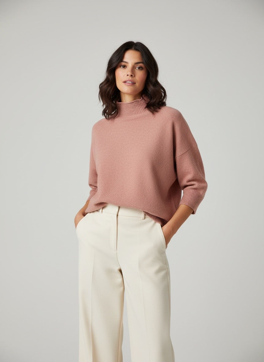 Cappa dolcevita rosa canyon