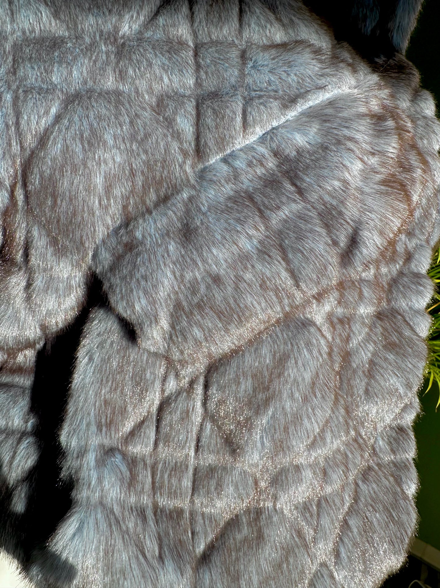 Eco pelliccia color denim Pho