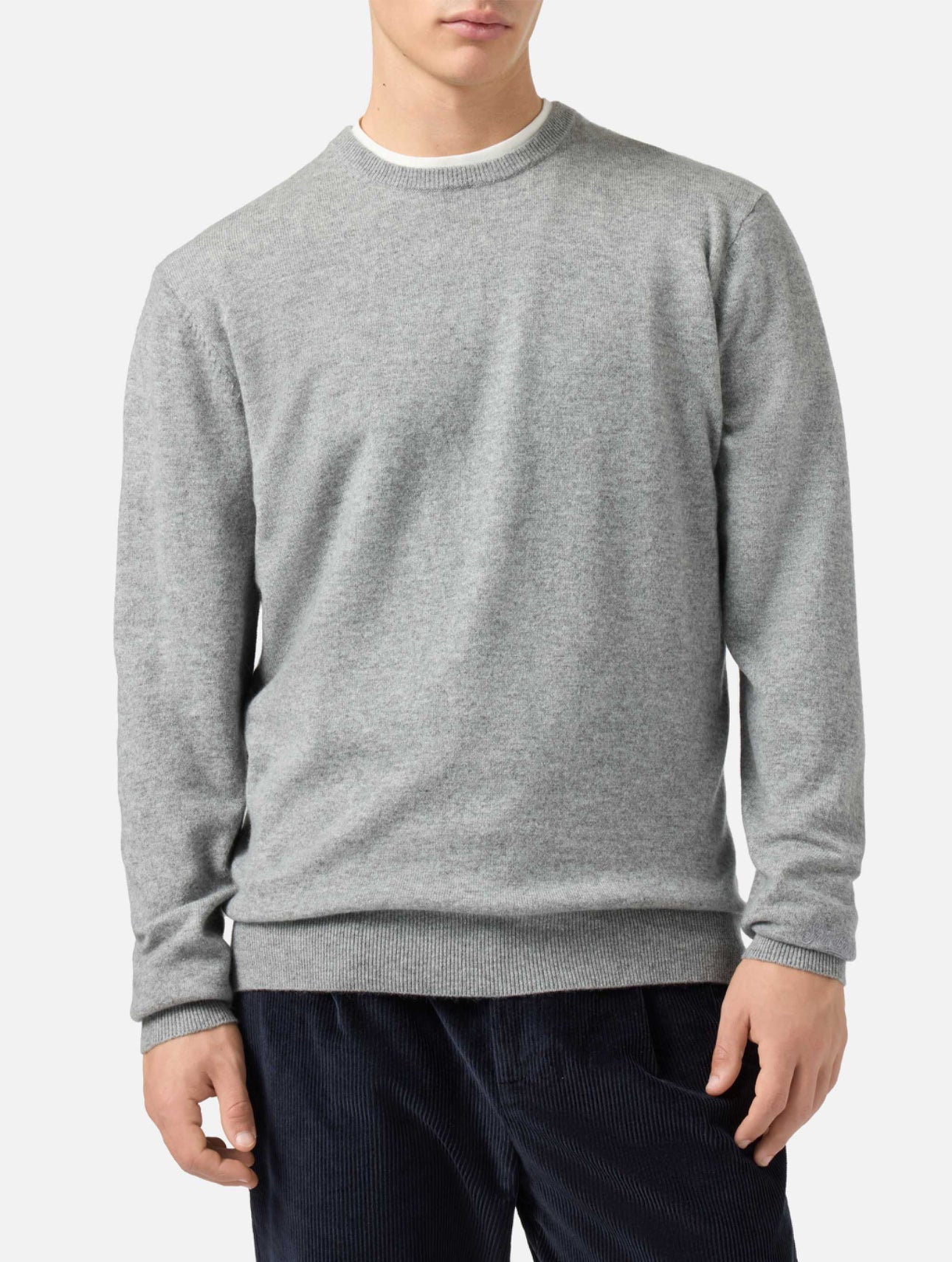 Maglione girocollo grigio Saint Barth