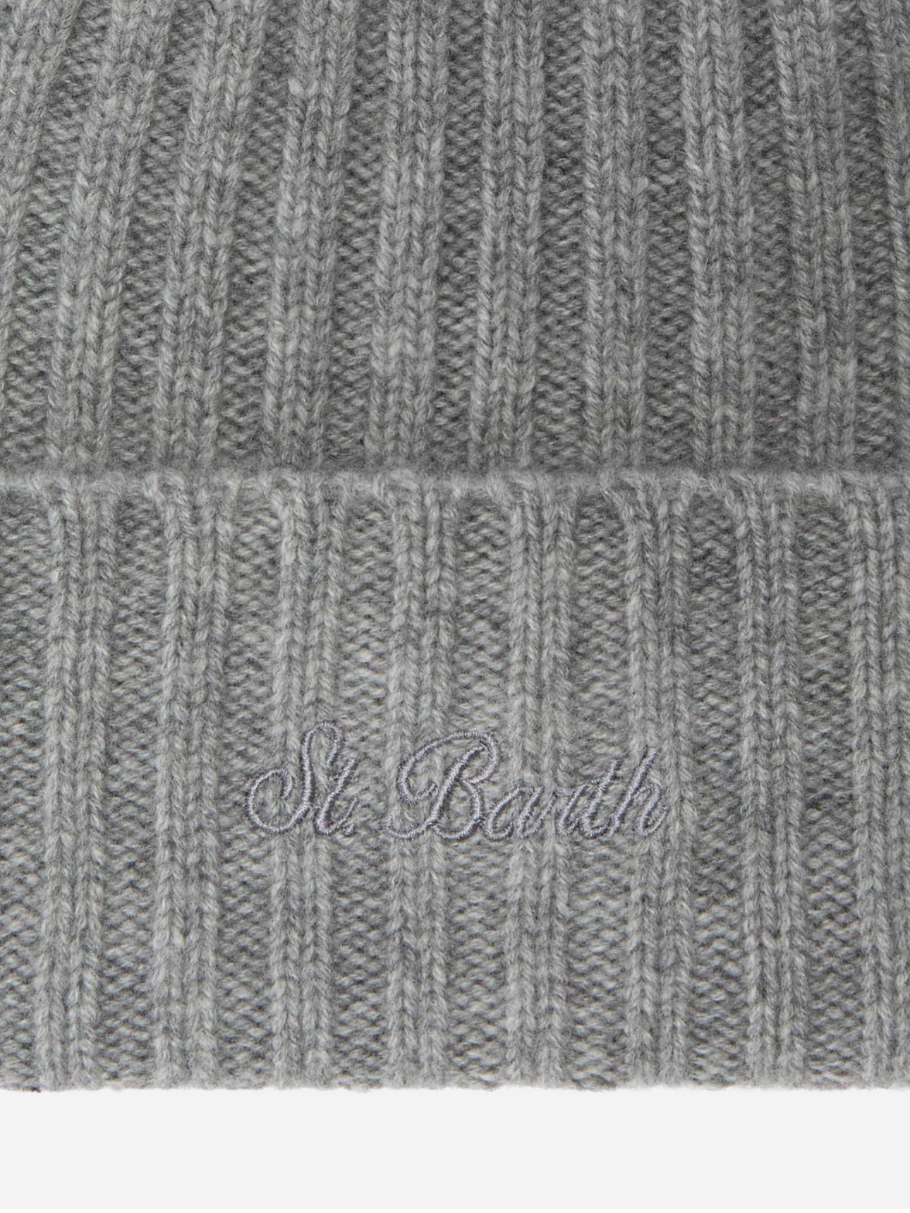 Berretto cashmere grigio Saint Barth