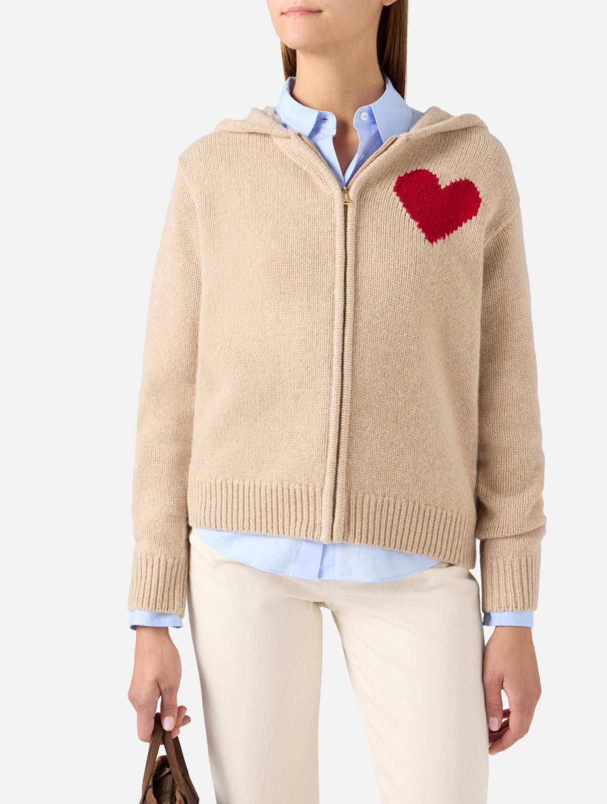 Cardigan Kyla Hoodie cuore St.Barth
