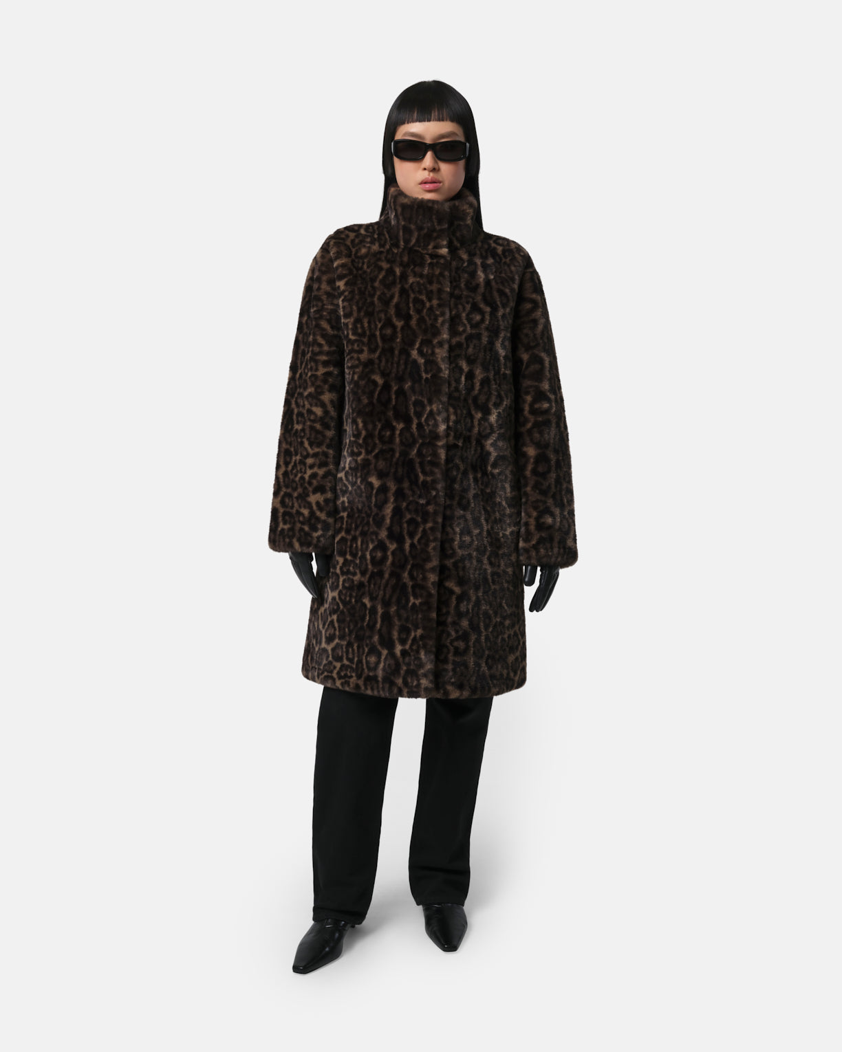 Cappotto dark leopard