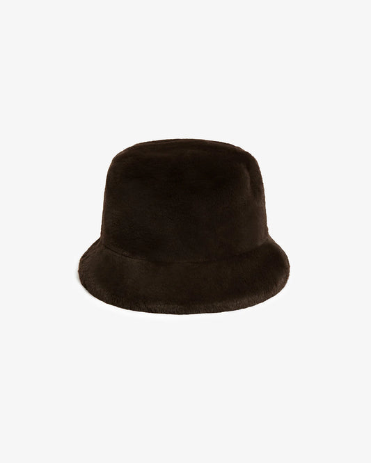 Cappello eco-fur chocolate Apparis