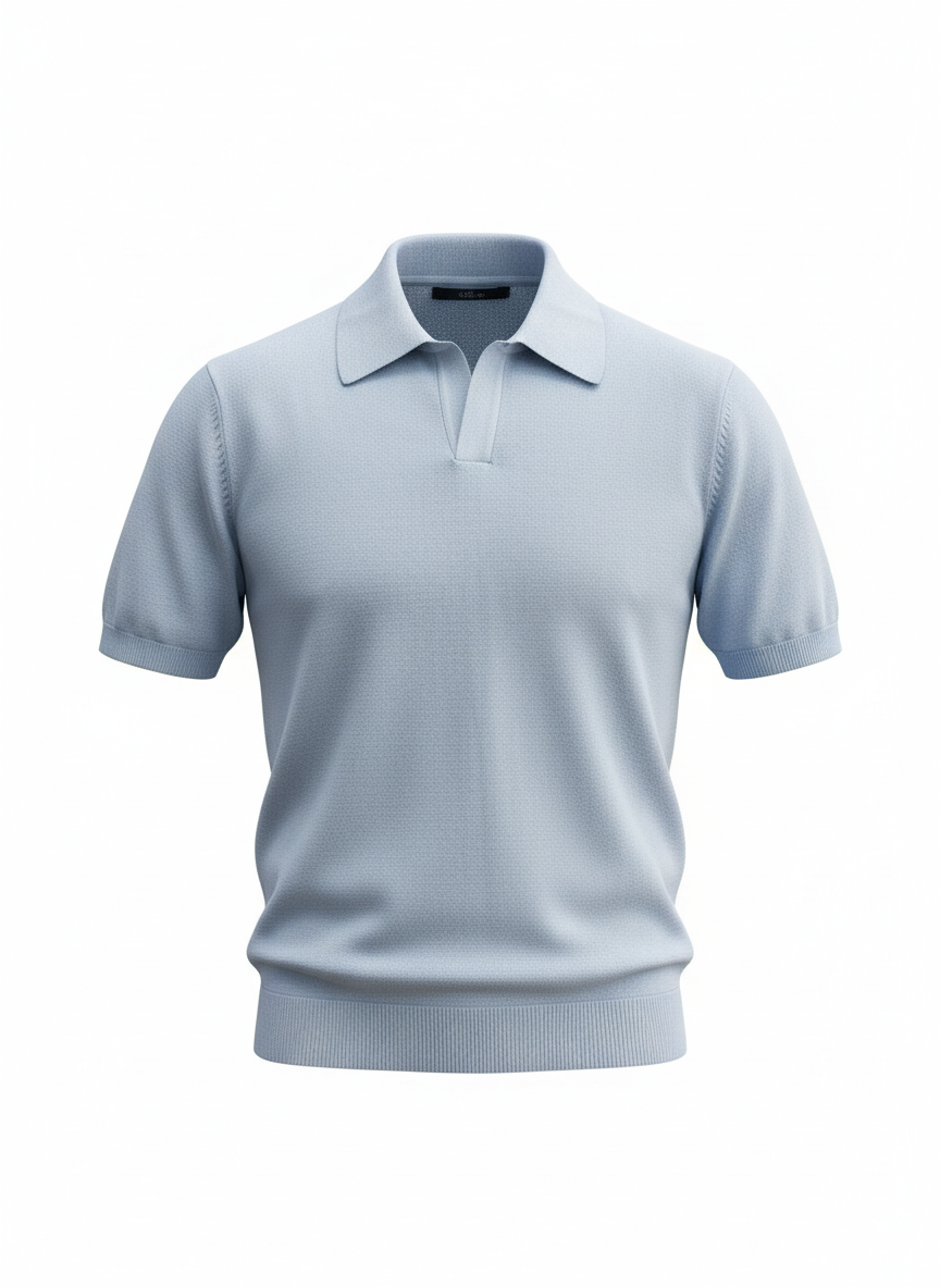 Polo azzurro vintage Ammond