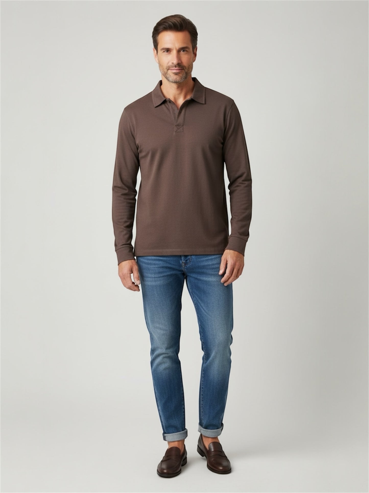Polo Cam Marrone