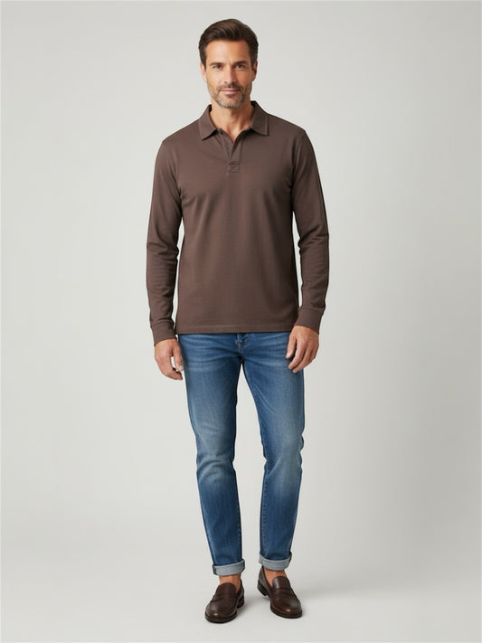 Polo Cam Marrone