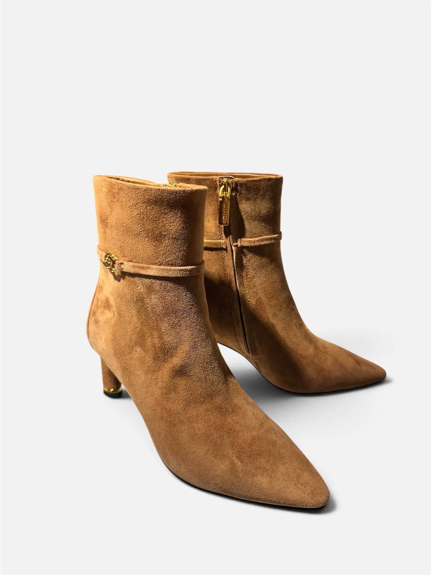 Stivaletto C-look in camoscio cognac Coccinelle