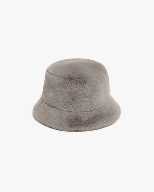 Cappello eco-fur grey Apparis