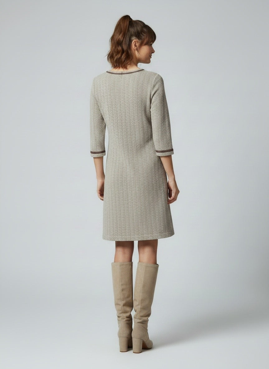 Abito Pho Firenze chevron beige