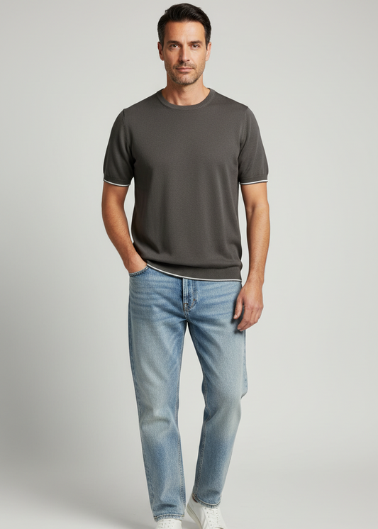 Maglia mezza manica moro