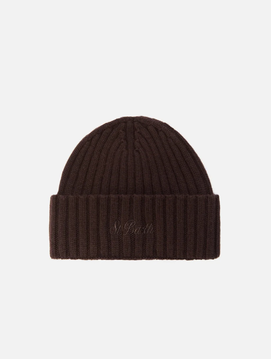 Berretto cashmere marrone Saint Barth