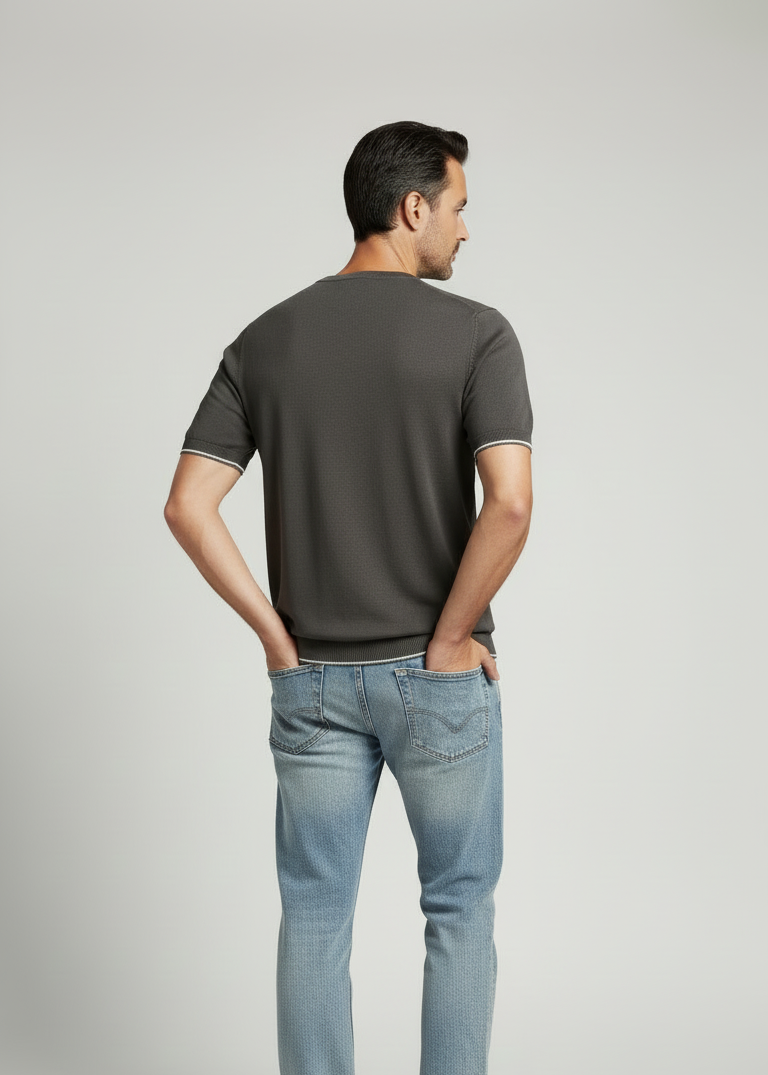 Maglia mezza manica moro