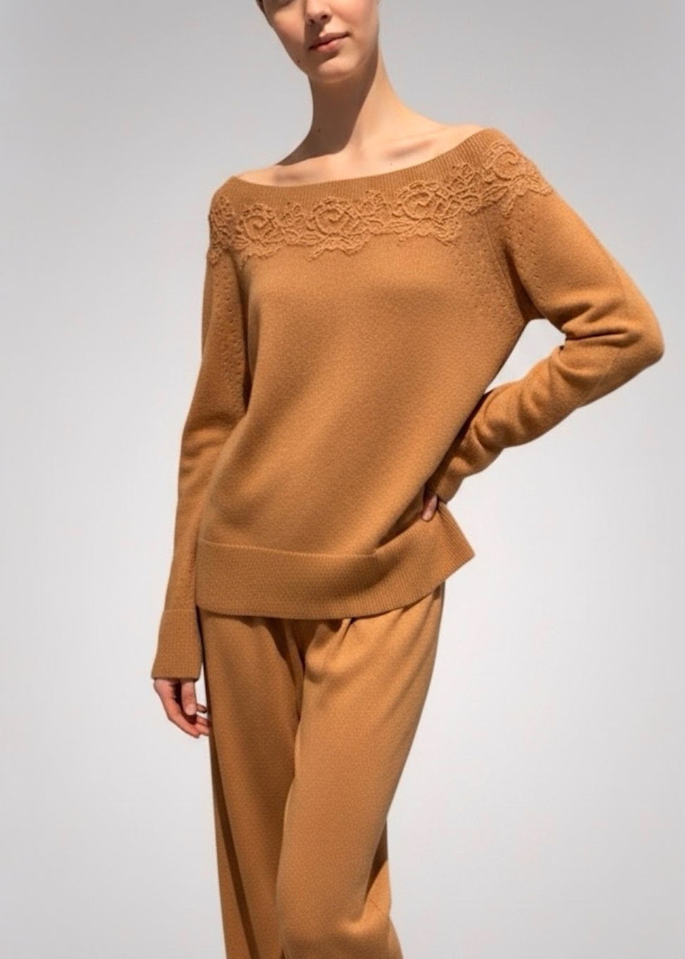 Maglia barchetta pizzo Ermanno Scervino