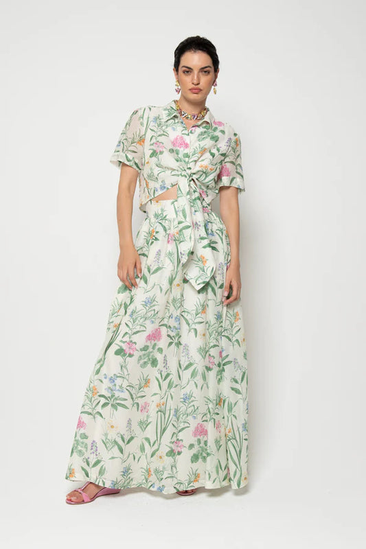 Camicia Fresia a fiori Lavi