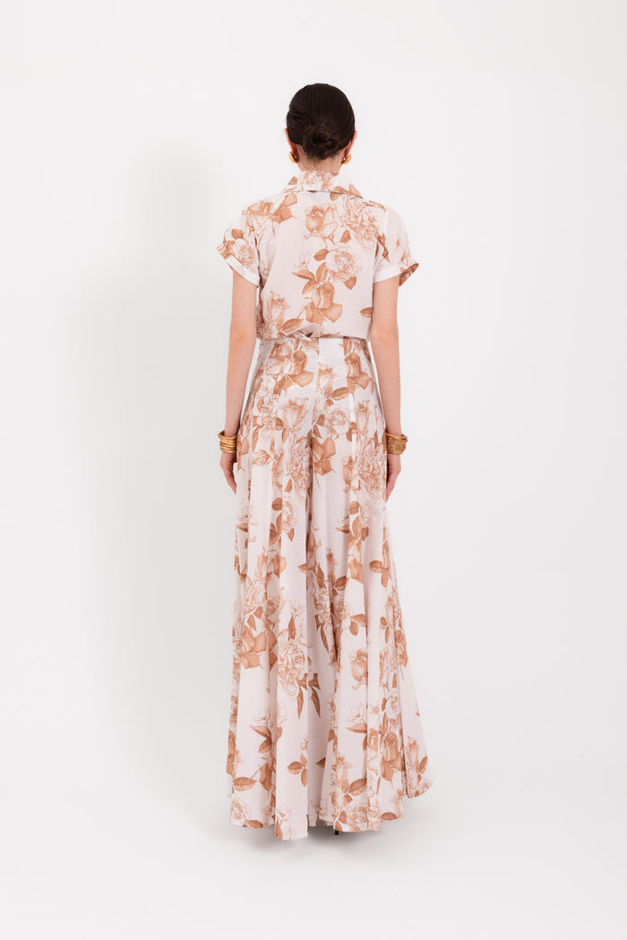Camicia Furore fiore beige