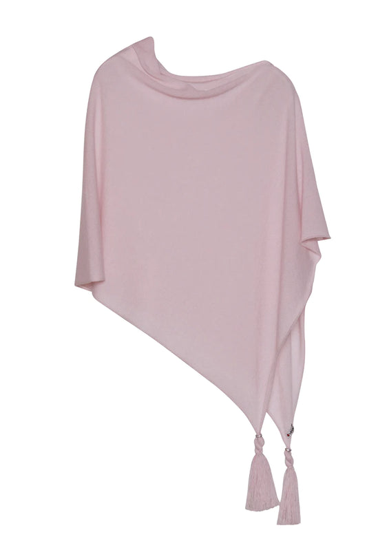 Poncho LDYBG 100% cashmere rosa