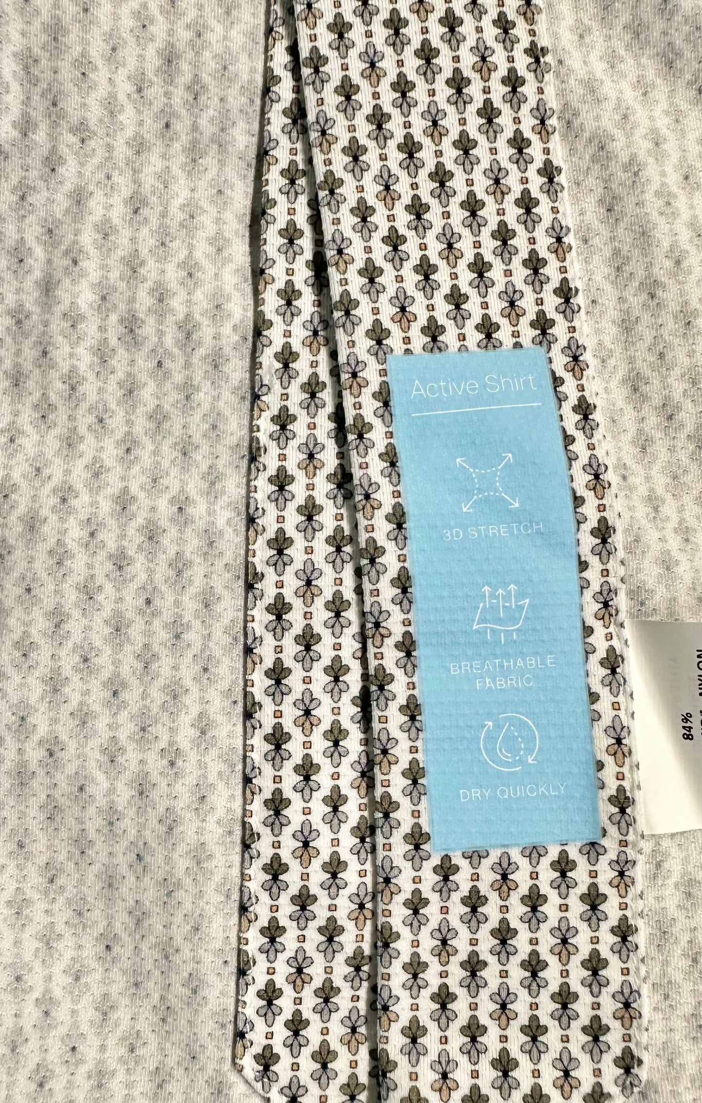 Camicia collo francese micro fiore