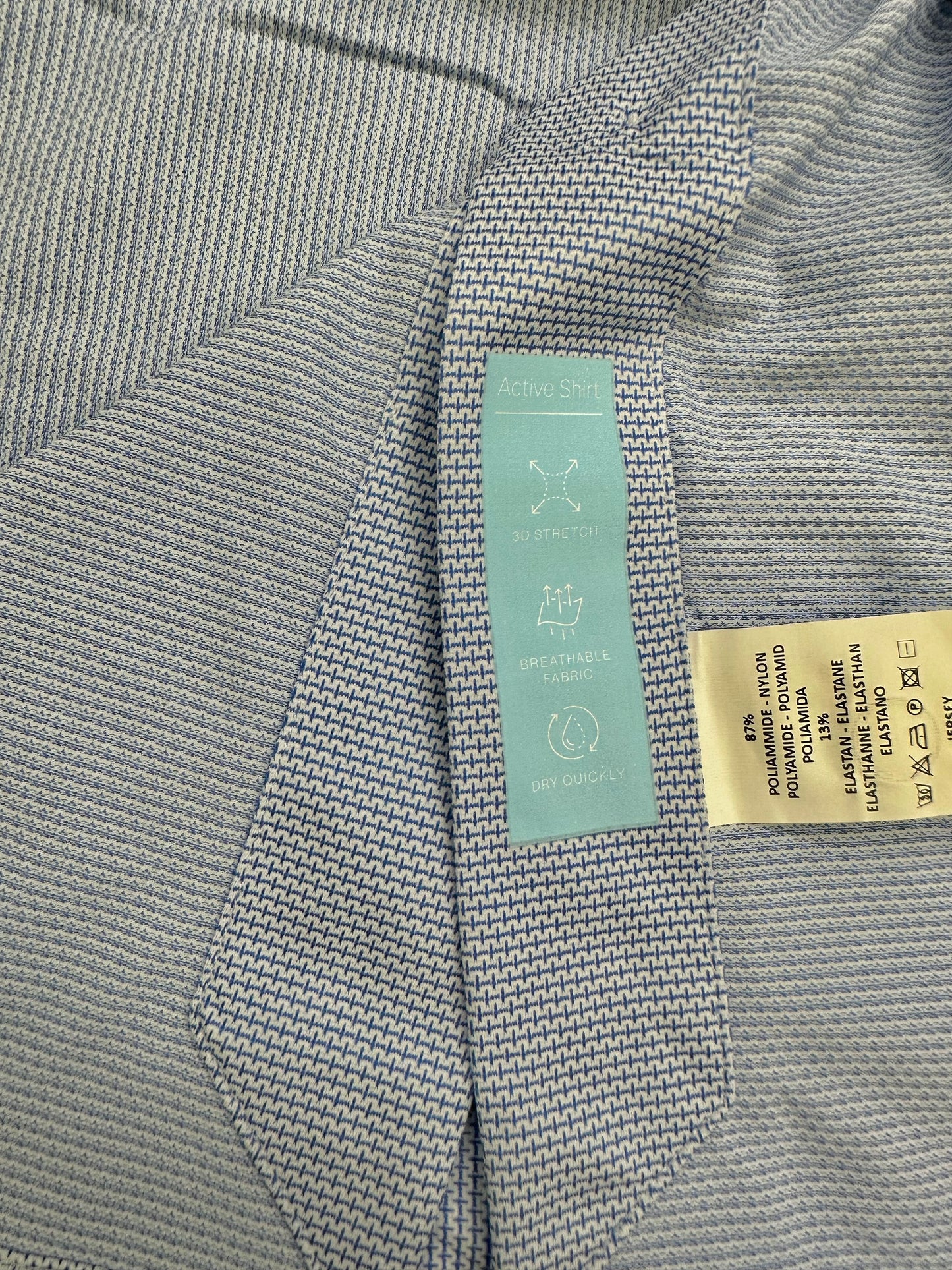 Camicia Xacus collo francese azzurro armaturato