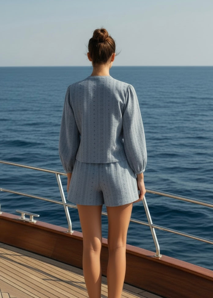Camicia denim sangallo Mc2 Saint Barth