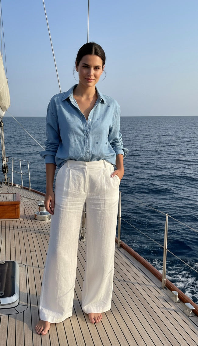 Camicia con cuori Mc2 Saint Barth