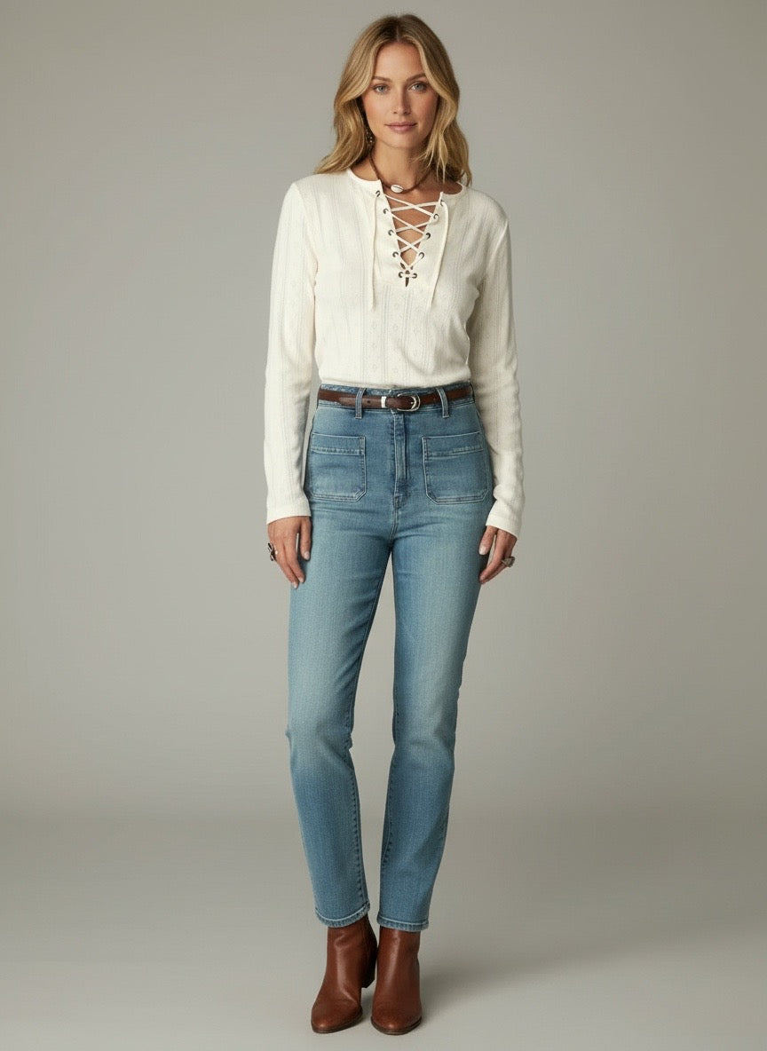 T-shirt con lacci Maison Hotel