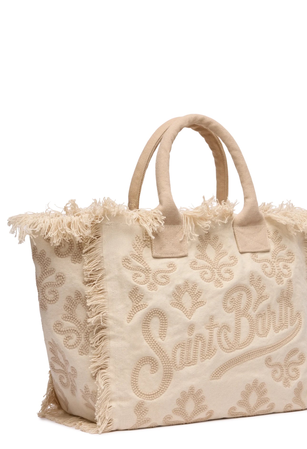 Borsa Vanity bianco beige Saint Barth