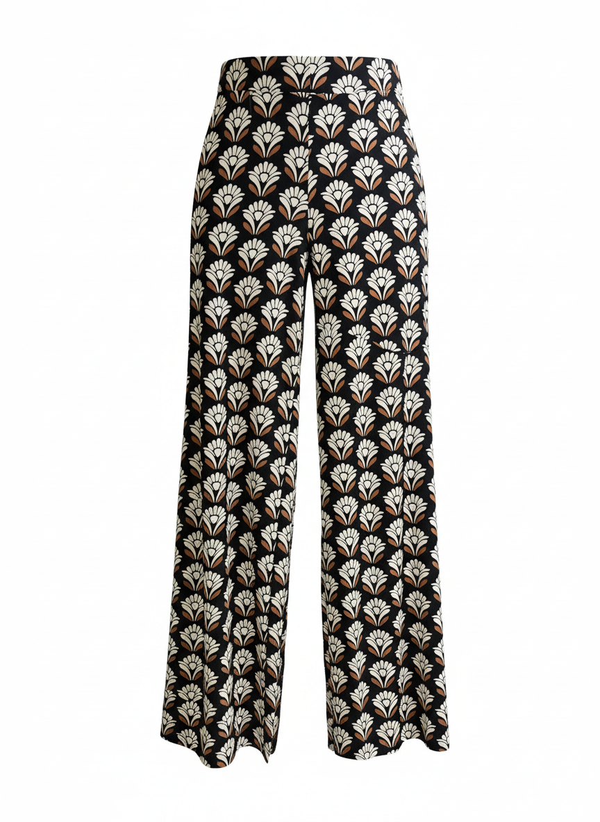 Pantalone lycra stampa cuoio