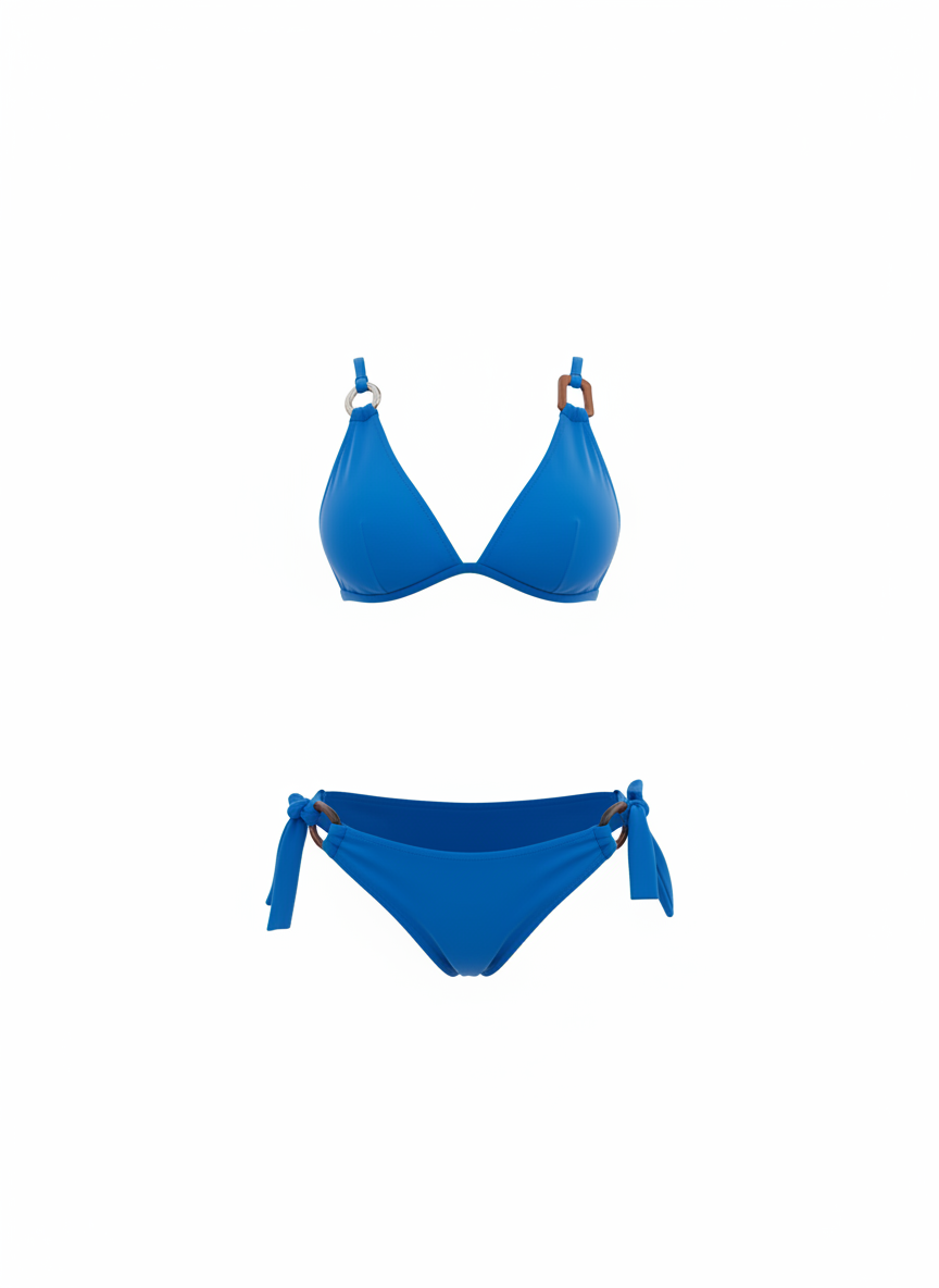 Bikini Raffaela D'Angelo azzurro con ferretto