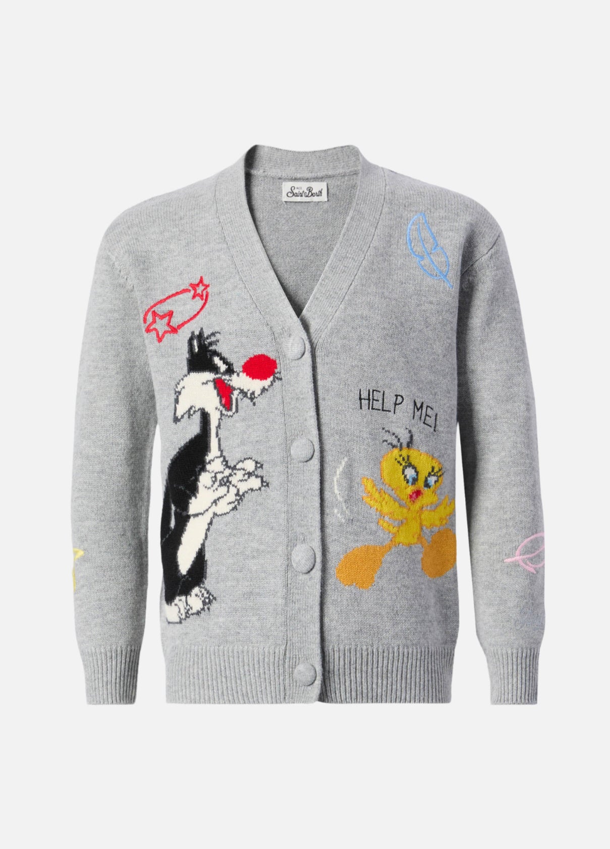 Cardigan Titti e Silvestro Saint Barth