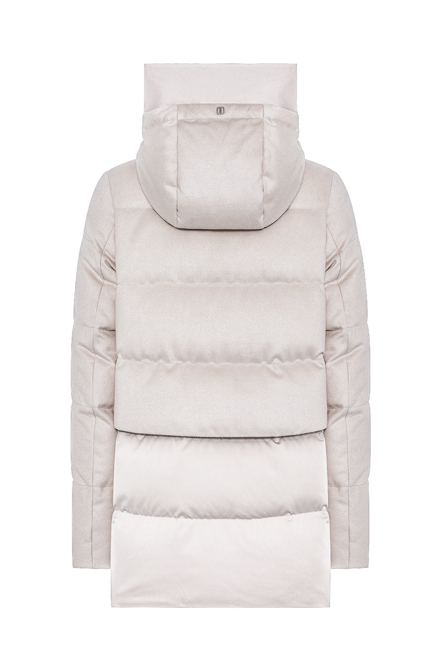 Piumino bimateriale sabbia Duno