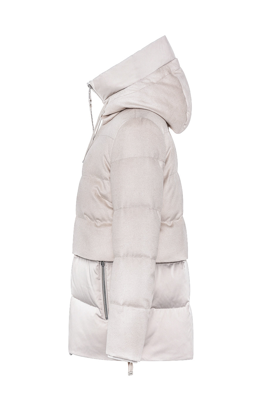 Piumino bimateriale sabbia Duno