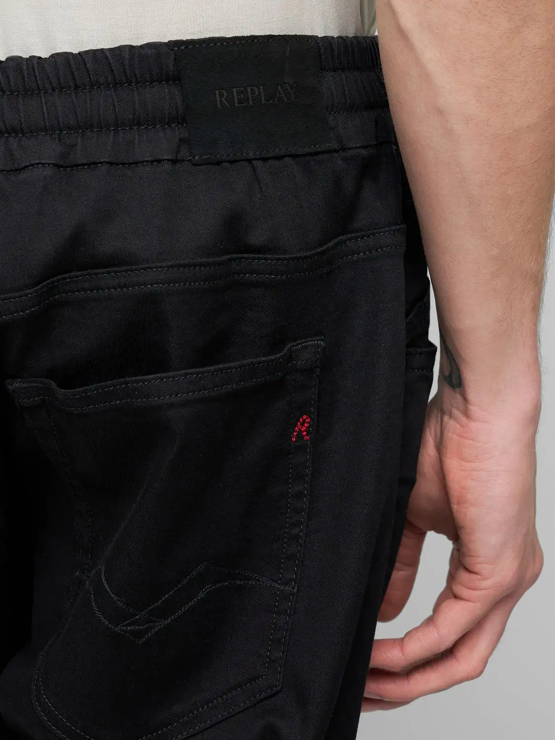 Panta jogger nero Replay
