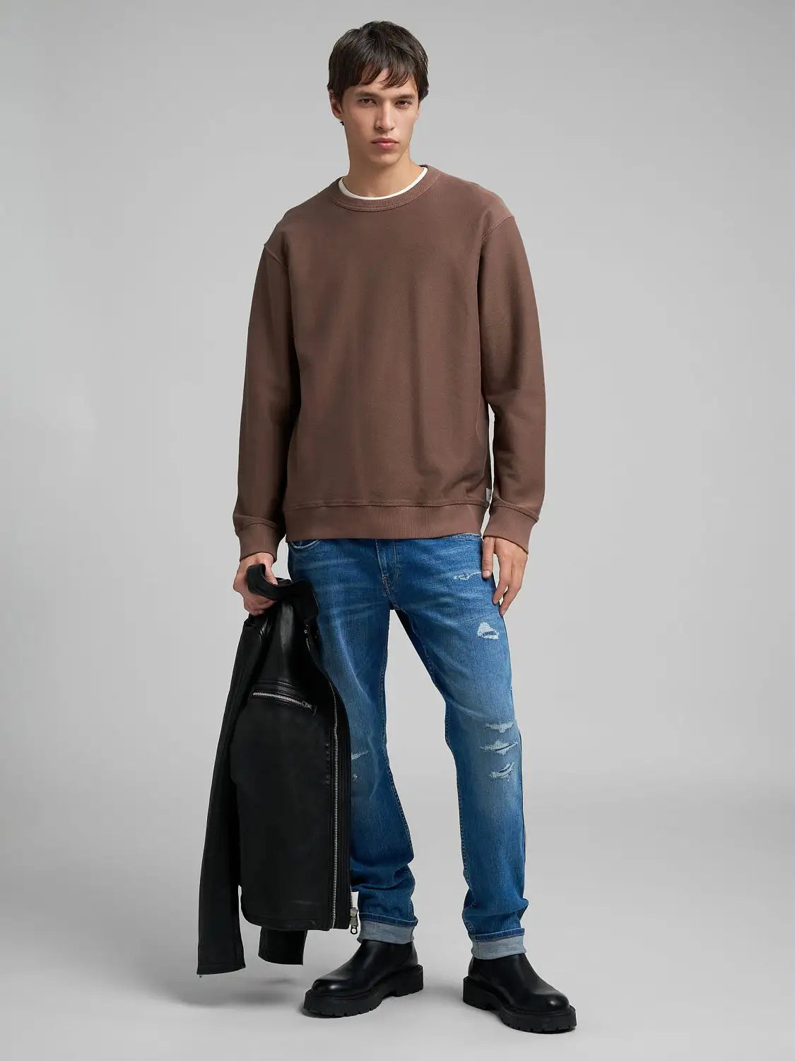 Felpa operata cacao Replay