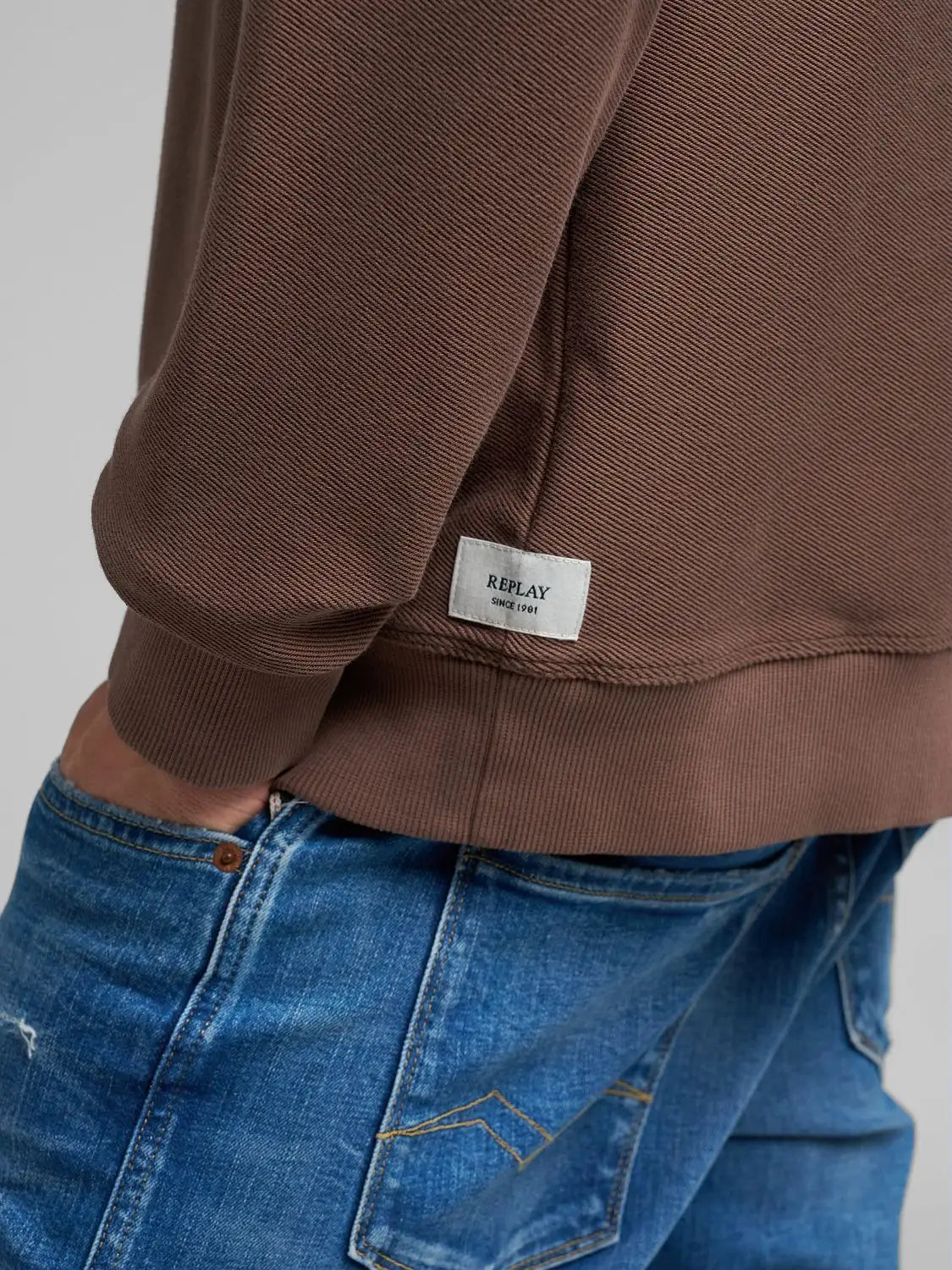 Felpa operata cacao Replay