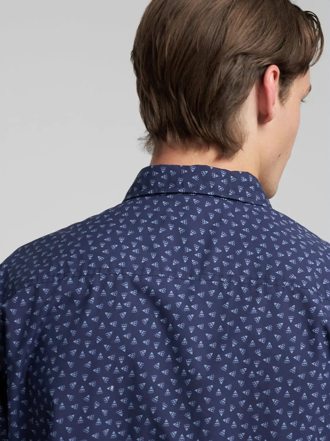 Camicia micro fantasia blu Replay