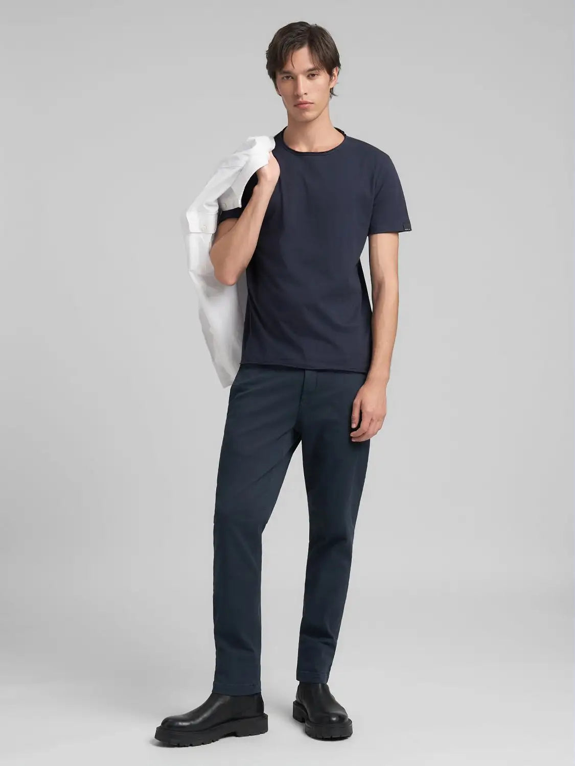 Pantalone chino blu slim fit Replay